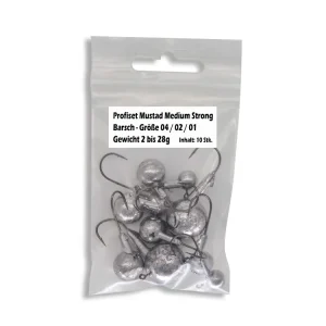 SX Profiset Mustad Medium Strong Barsch Größe 04/02/01 Gewicht 2-28g Nízká Cena